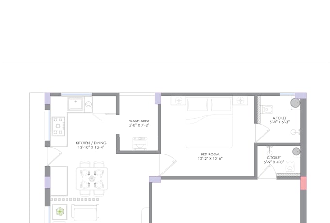 draft architectural floor plans, elevations, and sections
